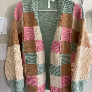 Dreamers by Debut patchwork cardigan size S